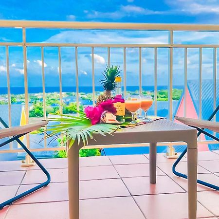 Magnifique Appartement Fleurs Caraibes - 6 Personnes En Residence Avec Piscine Privee - Sainte Anne Bagian luar foto