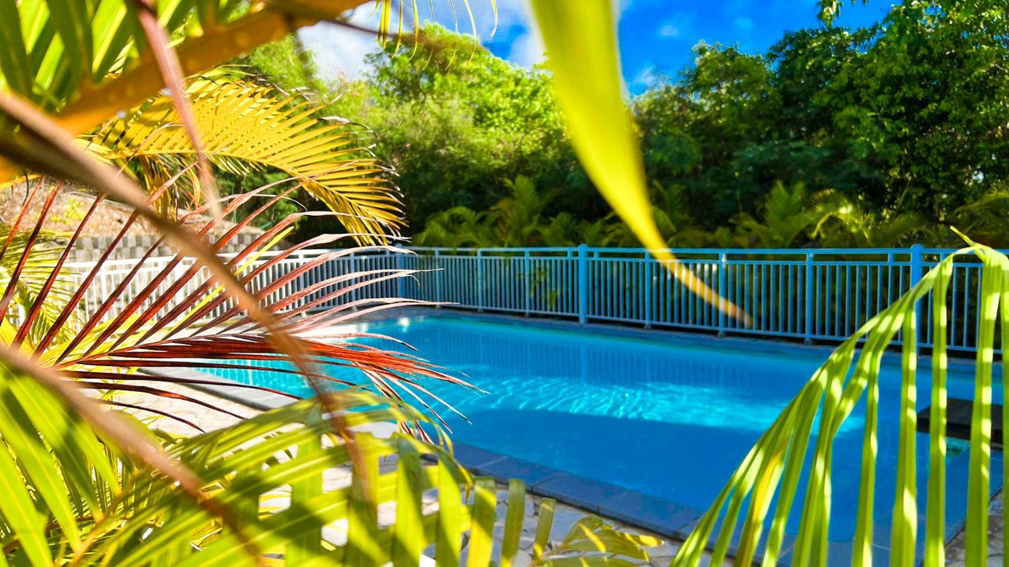Magnifique Appartement Fleurs Caraibes - 6 Personnes En Residence Avec Piscine Privee - Sainte Anne Bagian luar foto